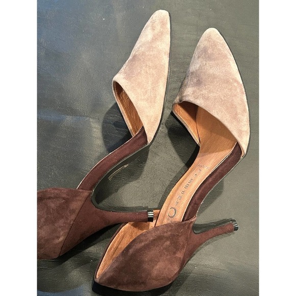 Jeffrey Campbell two tone Calista suede pumps - Picture 2 of 7